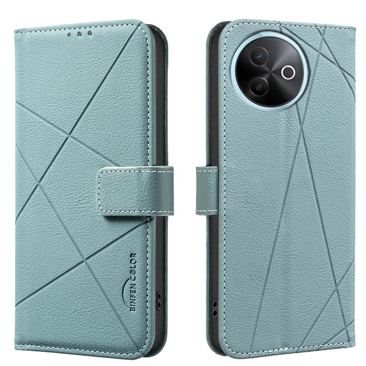 Geometric Pattern RFID Leather Phone Case, For vivo Y21 5G 2026 / Y05 4G, For vivo Y31 5G 2025, For vivo Y400 5G Global, For vivo Y39 5G, For vivo Y29 4G, For vivo Y38 5G / Y200i 5G, For vivo Y03 4G Global, For vivo Y78 5G / Y36