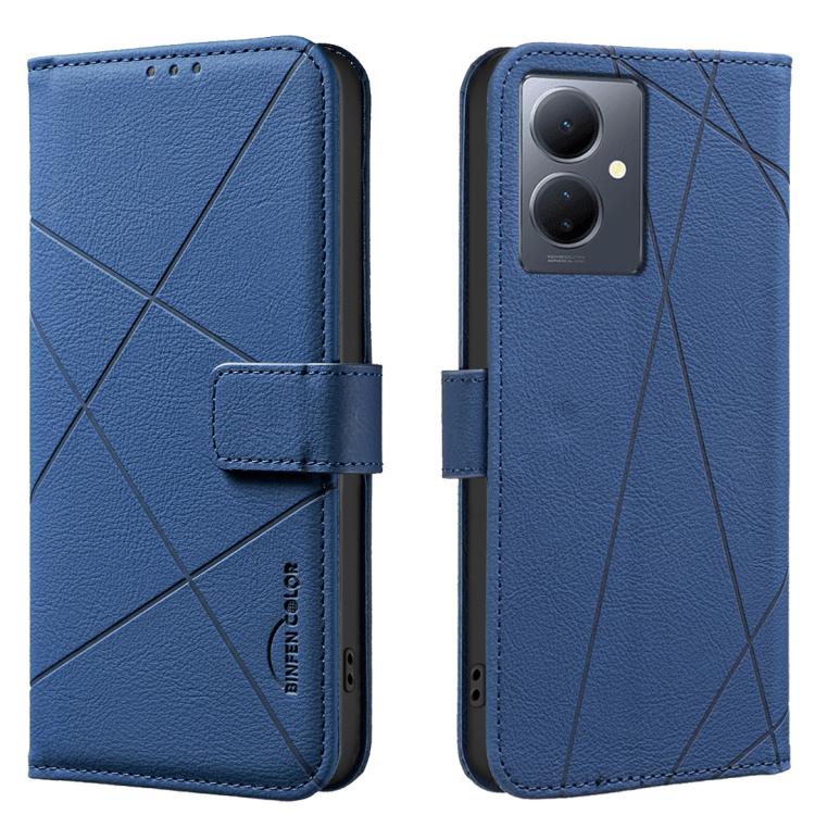 Geometric Pattern RFID Leather Phone Case, For vivo Y21 5G 2026 / Y05 4G, For vivo Y31 5G 2025, For vivo Y400 5G Global, For vivo Y39 5G, For vivo Y29 4G, For vivo Y38 5G / Y200i 5G, For vivo Y03 4G Global, For vivo Y78 5G / Y36