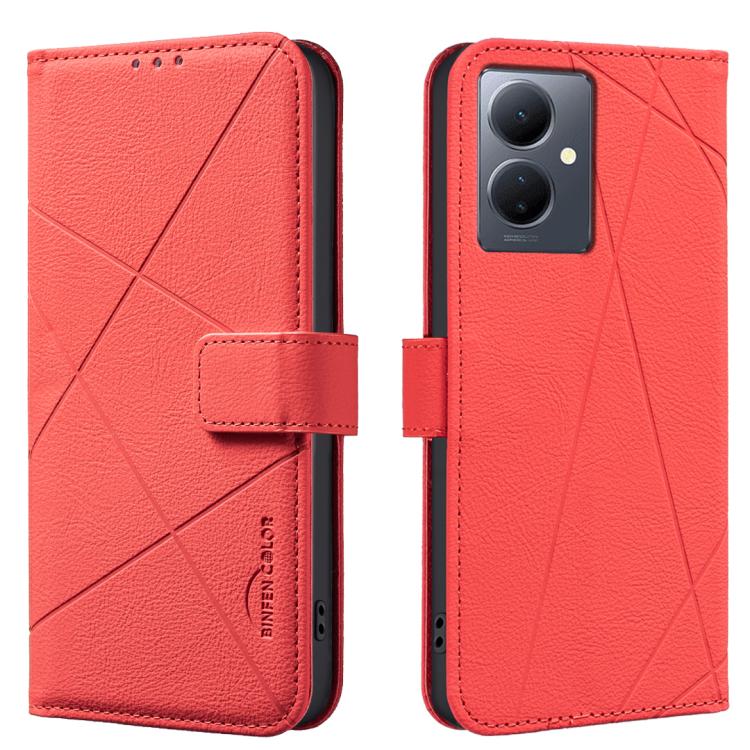 Geometric Pattern RFID Leather Phone Case, For vivo Y21 5G 2026 / Y05 4G, For vivo Y31 5G 2025, For vivo Y400 5G Global, For vivo Y39 5G, For vivo Y29 4G, For vivo Y38 5G / Y200i 5G, For vivo Y03 4G Global, For vivo Y78 5G / Y36