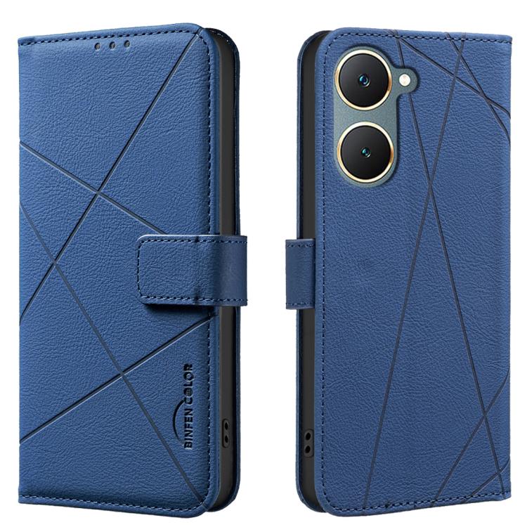 Geometric Pattern RFID Leather Phone Case, For vivo Y21 5G 2026 / Y05 4G, For vivo Y31 5G 2025, For vivo Y400 5G Global, For vivo Y39 5G, For vivo Y29 4G, For vivo Y38 5G / Y200i 5G, For vivo Y03 4G Global, For vivo Y78 5G / Y36