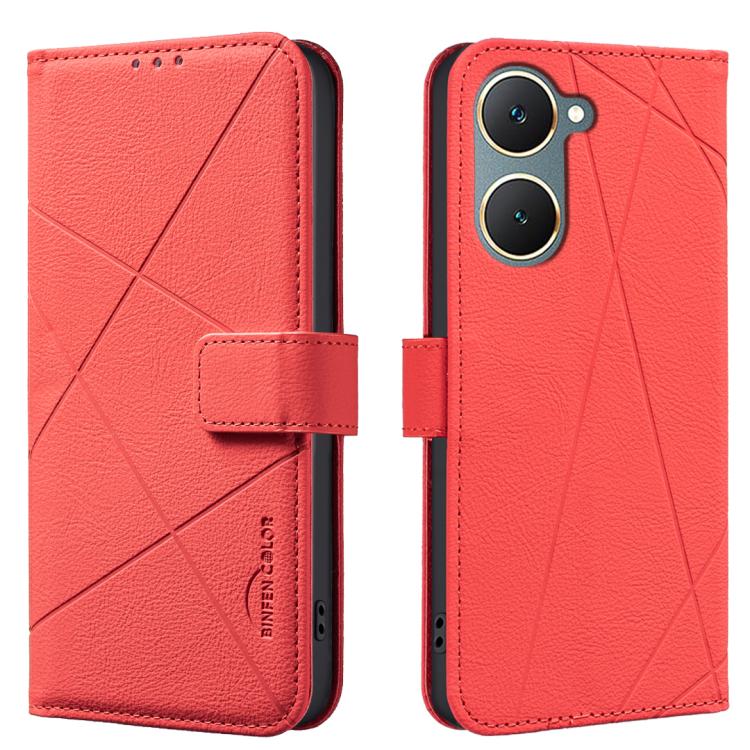 Geometric Pattern RFID Leather Phone Case, For vivo Y21 5G 2026 / Y05 4G, For vivo Y31 5G 2025, For vivo Y400 5G Global, For vivo Y39 5G, For vivo Y29 4G, For vivo Y38 5G / Y200i 5G, For vivo Y03 4G Global, For vivo Y78 5G / Y36