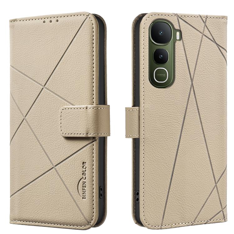Geometric Pattern RFID Leather Phone Case, For vivo Y21 5G 2026 / Y05 4G, For vivo Y31 5G 2025, For vivo Y400 5G Global, For vivo Y39 5G, For vivo Y29 4G, For vivo Y38 5G / Y200i 5G, For vivo Y03 4G Global, For vivo Y78 5G / Y36