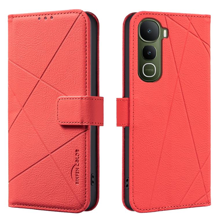 Geometric Pattern RFID Leather Phone Case, For vivo Y21 5G 2026 / Y05 4G, For vivo Y31 5G 2025, For vivo Y400 5G Global, For vivo Y39 5G, For vivo Y29 4G, For vivo Y38 5G / Y200i 5G, For vivo Y03 4G Global, For vivo Y78 5G / Y36