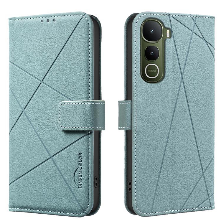 Geometric Pattern RFID Leather Phone Case, For vivo Y21 5G 2026 / Y05 4G, For vivo Y31 5G 2025, For vivo Y400 5G Global, For vivo Y39 5G, For vivo Y29 4G, For vivo Y38 5G / Y200i 5G, For vivo Y03 4G Global, For vivo Y78 5G / Y36