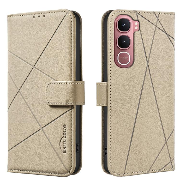 Geometric Pattern RFID Leather Phone Case, For vivo Y21 5G 2026 / Y05 4G, For vivo Y31 5G 2025, For vivo Y400 5G Global, For vivo Y39 5G, For vivo Y29 4G, For vivo Y38 5G / Y200i 5G, For vivo Y03 4G Global, For vivo Y78 5G / Y36