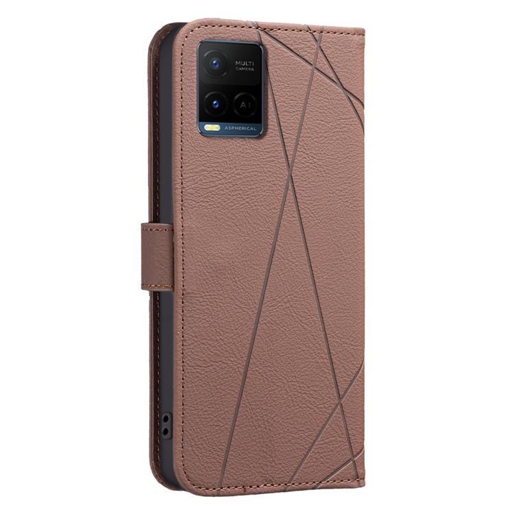 Geometric Pattern RFID Leather Phone Case, For vivo Y21 5G 2026 / Y05 4G, For vivo Y31 5G 2025, For vivo Y400 5G Global, For vivo Y39 5G, For vivo Y29 4G, For vivo Y38 5G / Y200i 5G, For vivo Y03 4G Global, For vivo Y78 5G / Y36
