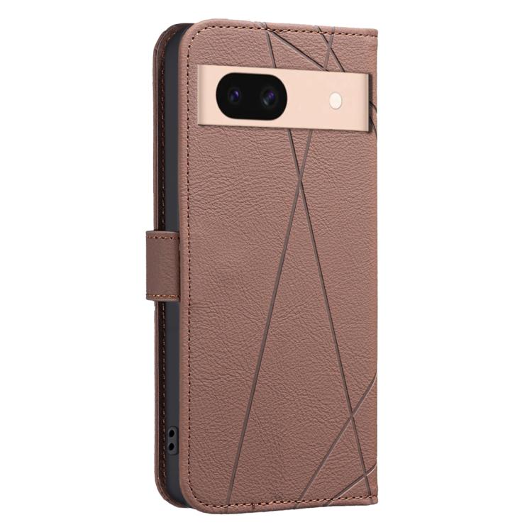 Geometric Pattern RFID Leather Phone Case, For Google Pixel 8