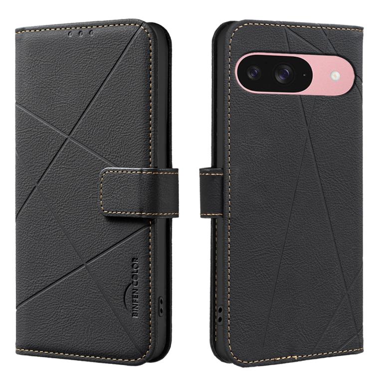Geometric Pattern RFID Leather Phone Case, For Google Pixel 11 / 11 Pro, For Google Pixel 10a, For Google Pixel 9a, For Google Pixel 9 Pro XL, For Google Pixel 9 / 9 Pro, For Google Pixel 8a, For Google Pixel 8 Pro, For Google Pixel 8