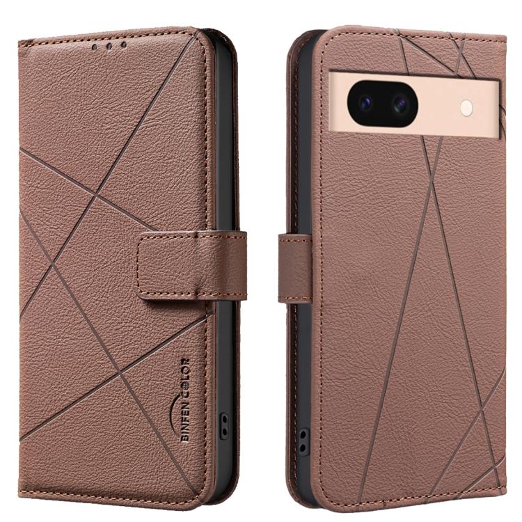 Geometric Pattern RFID Leather Phone Case, For Google Pixel 11 / 11 Pro, For Google Pixel 10a, For Google Pixel 9a, For Google Pixel 9 Pro XL, For Google Pixel 9 / 9 Pro, For Google Pixel 8a, For Google Pixel 8 Pro, For Google Pixel 8