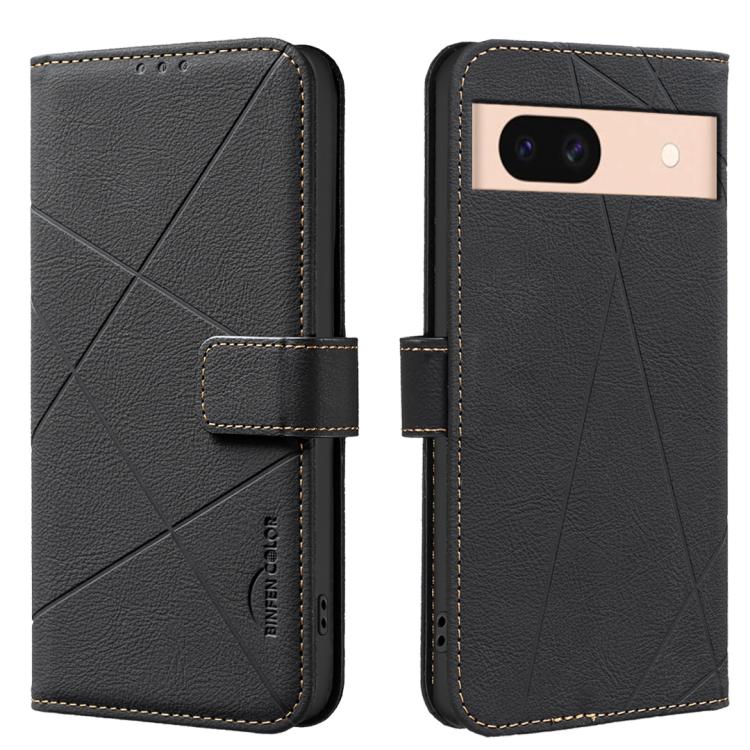 Geometric Pattern RFID Leather Phone Case, For Google Pixel 11 / 11 Pro, For Google Pixel 10a, For Google Pixel 9a, For Google Pixel 9 Pro XL, For Google Pixel 9 / 9 Pro, For Google Pixel 8a, For Google Pixel 8 Pro, For Google Pixel 8