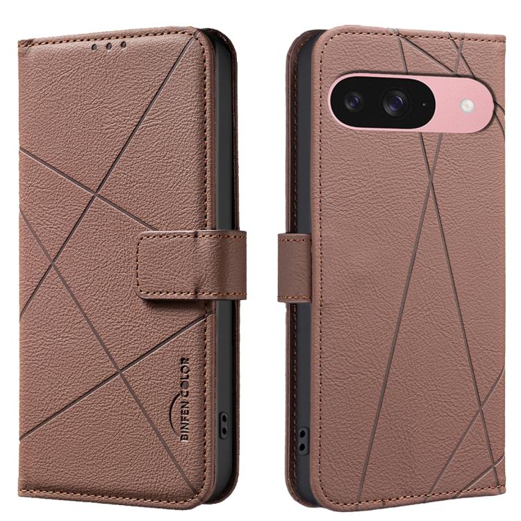 Geometric Pattern RFID Leather Phone Case, For Google Pixel 11 / 11 Pro, For Google Pixel 10a, For Google Pixel 9a, For Google Pixel 9 Pro XL, For Google Pixel 9 / 9 Pro, For Google Pixel 8a, For Google Pixel 8 Pro, For Google Pixel 8