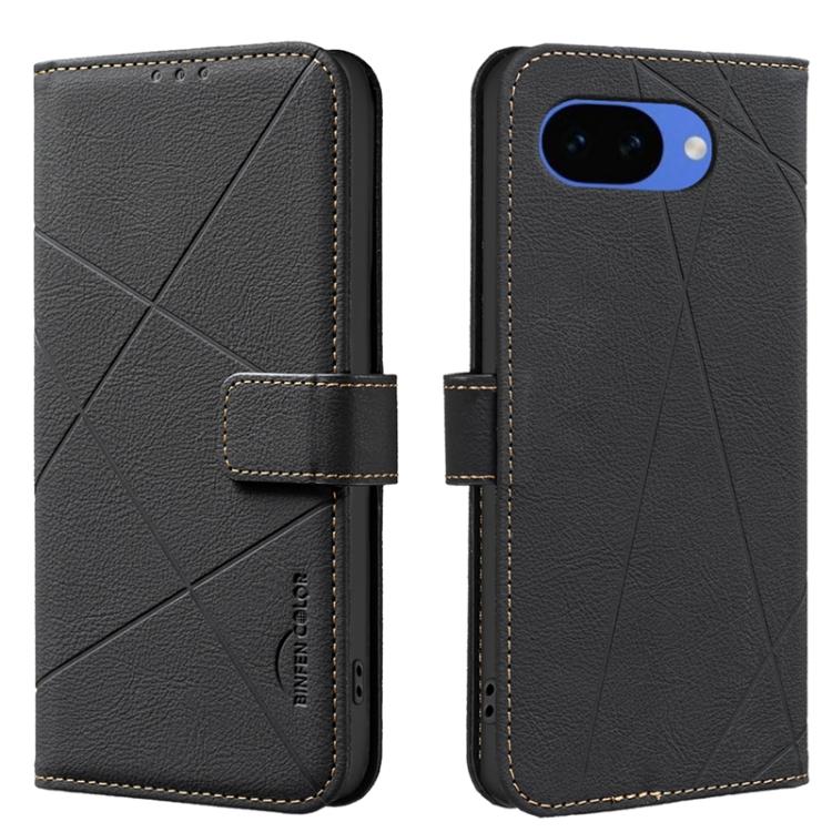 Geometric Pattern RFID Leather Phone Case, For Google Pixel 11a, For Google Pixel 11 / 11 Pro, For Google Pixel 10a, For Google Pixel 9a, For Google Pixel 9 Pro XL, For Google Pixel 9 / 9 Pro, For Google Pixel 8a, For Google Pixel 8 Pro