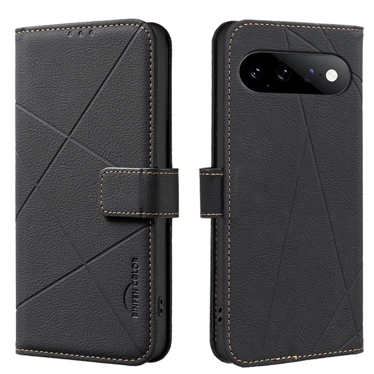 Geometric Pattern RFID Leather Phone Case, For Google Pixel 11 / 11 Pro, For Google Pixel 10a, For Google Pixel 9a, For Google Pixel 9 Pro XL, For Google Pixel 9 / 9 Pro, For Google Pixel 8a, For Google Pixel 8 Pro, For Google Pixel 8