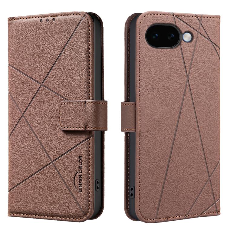 Geometric Pattern RFID Leather Phone Case, For Google Pixel 11a, For Google Pixel 11 / 11 Pro, For Google Pixel 10a, For Google Pixel 9a, For Google Pixel 9 Pro XL, For Google Pixel 9 / 9 Pro, For Google Pixel 8a, For Google Pixel 8 Pro