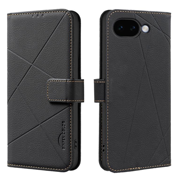 Geometric Pattern RFID Leather Phone Case, For Google Pixel 11a, For Google Pixel 11 / 11 Pro, For Google Pixel 10a, For Google Pixel 9a, For Google Pixel 9 Pro XL, For Google Pixel 9 / 9 Pro, For Google Pixel 8a, For Google Pixel 8 Pro