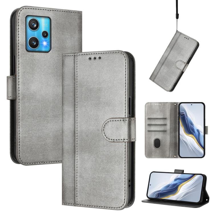 Line Splicing Buckle Retro Leather Phone Case, For Realme C30 4G / C30s / Narzo 50i Prime, For Realme GT Neo 3T, For Realme 9 Pro+ 5G / 9 4G Global, For Realme GT Neo 3, For Realme 9 Pro 5G Global / 9 5G EU Version, For Realme C20 / C11 2021 / C21
