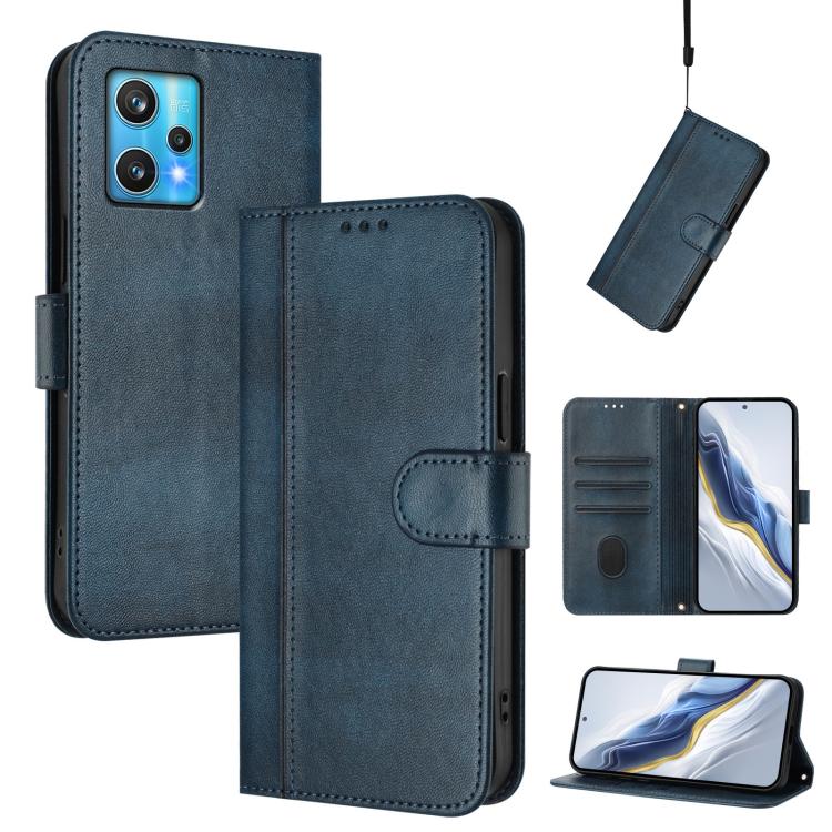 Line Splicing Buckle Retro Leather Phone Case, For Realme C30 4G / C30s / Narzo 50i Prime, For Realme GT Neo 3T, For Realme 9 Pro+ 5G / 9 4G Global, For Realme GT Neo 3, For Realme 9 Pro 5G Global / 9 5G EU Version, For Realme C20 / C11 2021 / C21