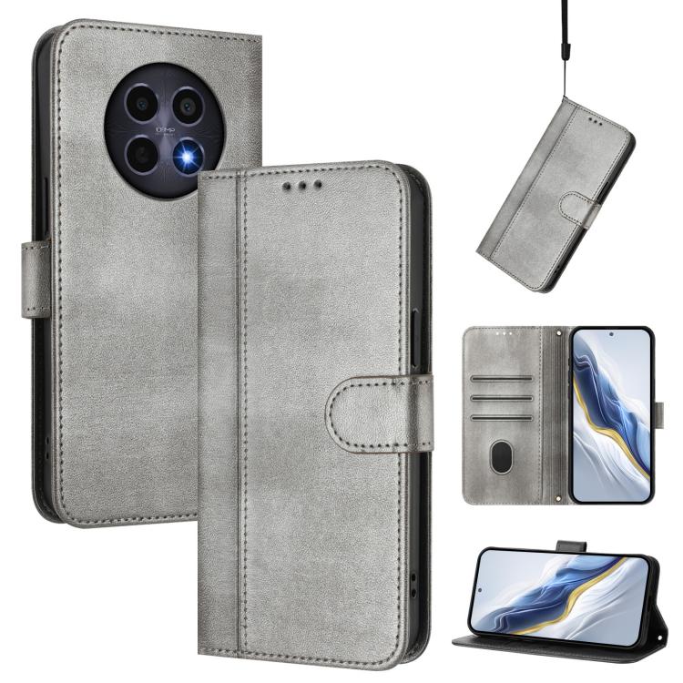 Line Splicing Buckle Retro Leather Phone Case, For Realme GT 7 Pro / GT7 Pro Racing, For Realme C63 5G Global, For Realme 12 5G / 12x 5G / C65 5G Global, For Realme 13 4G / 12 4G / P1 5G Global, For Realme C61 4G / C63 4G Global, For Realme 13+ 5G Global