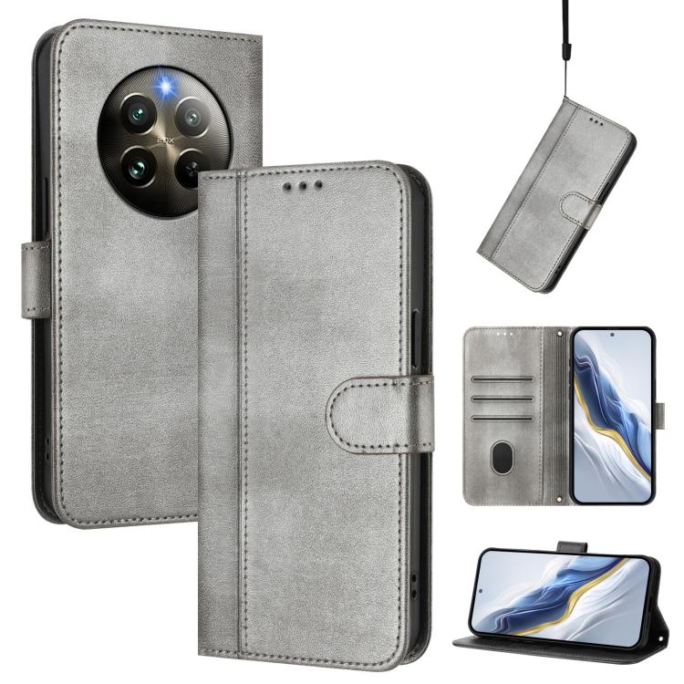 Line Splicing Buckle Retro Leather Phone Case, For Realme GT 7 Pro / GT7 Pro Racing, For Realme C63 5G Global, For Realme 12 5G / 12x 5G / C65 5G Global, For Realme 13 4G / 12 4G / P1 5G Global, For Realme C61 4G / C63 4G Global, For Realme 13+ 5G Global