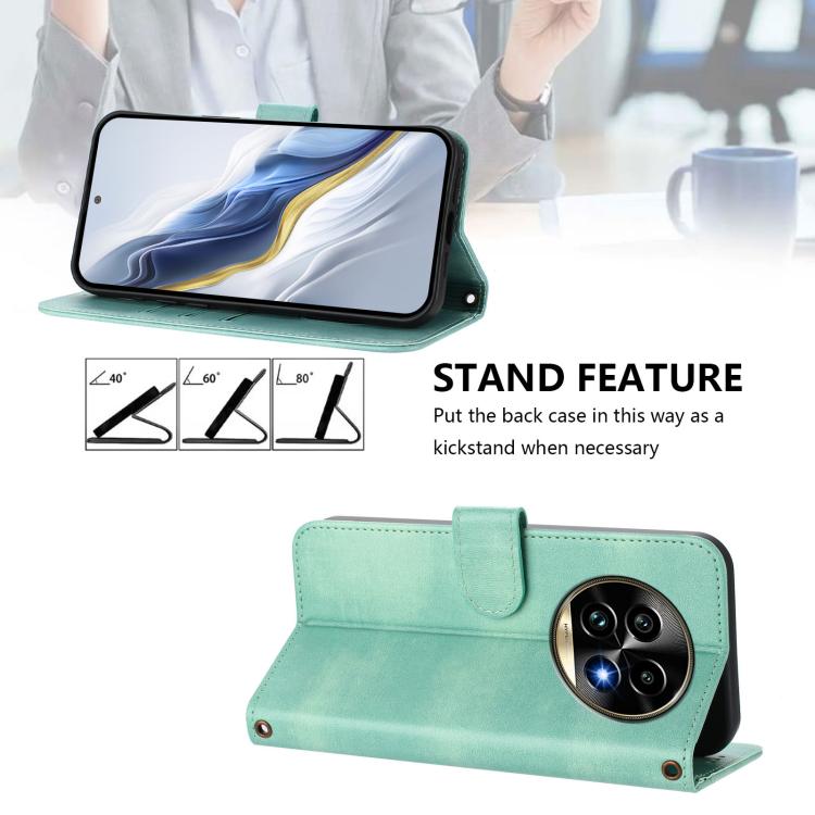 Line Splicing Buckle Retro Leather Phone Case, For Realme 13 Pro 5G / 13 Pro+ 5G Global, For Realme Note 60 4G Global / C61 4G India, For Realme GT 6 5G / GT 6T 5G Global, For Realme C67 4G / 12 Lite 4G Global, For Realme 12 Pro 5G / 12 Pro+ 5G Global ...