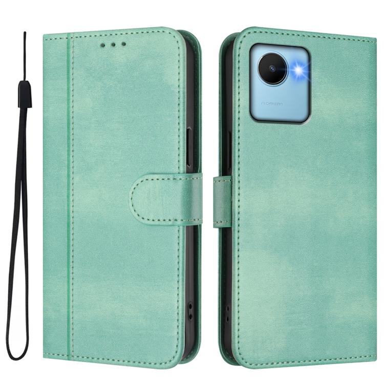 Line Splicing Buckle Retro Leather Phone Case, For Realme C30 4G / C30s / Narzo 50i Prime, For Realme GT Neo 3T, For Realme 9 Pro+ 5G / 9 4G Global, For Realme GT Neo 3, For Realme 9 Pro 5G Global / 9 5G EU Version, For Realme C20 / C11 2021 / C21