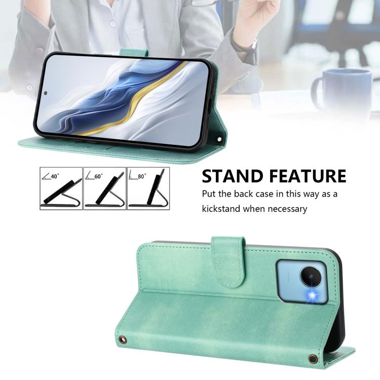 Line Splicing Buckle Retro Leather Phone Case, For Realme C30 4G / C30s / Narzo 50i Prime, For Realme GT Neo 3T, For Realme 9 Pro+ 5G / 9 4G Global, For Realme GT Neo 3, For Realme 9 Pro 5G Global / 9 5G EU Version, For Realme C20 / C11 2021 / C21