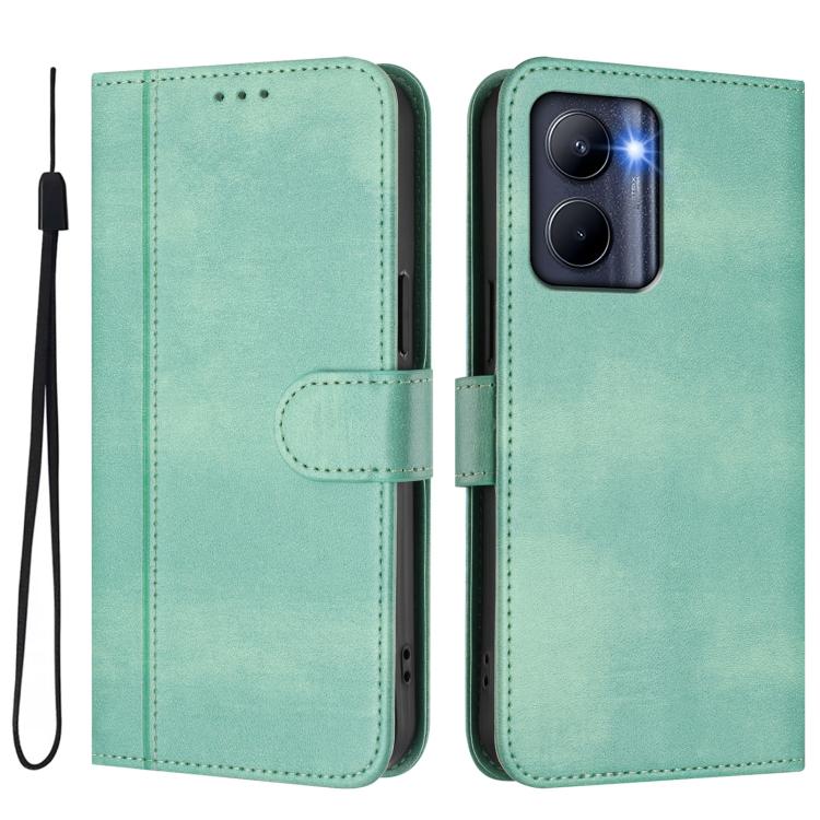 Line Splicing Buckle Retro Leather Phone Case, For Realme C33 2023 / 2022, For Realme 10T 5G / 10s 5G / 9i 5G Indian, For Realme GT3 5G / GT Neo 5 240W, For Realme 10 Pro 5G, For Realme 10 Pro+ 5G, For Realme 10 4G Global