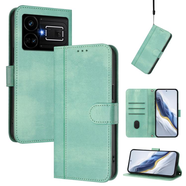 Line Splicing Buckle Retro Leather Phone Case, For Realme 11 5G Global / C67 5G India, For Realme 11 4G Global, For Realme GT5 240W / GT5, For Realme Narzo 60 Pro Global, For Realme C65 4G Global, For Realme C55 4G Global / Narzo N55