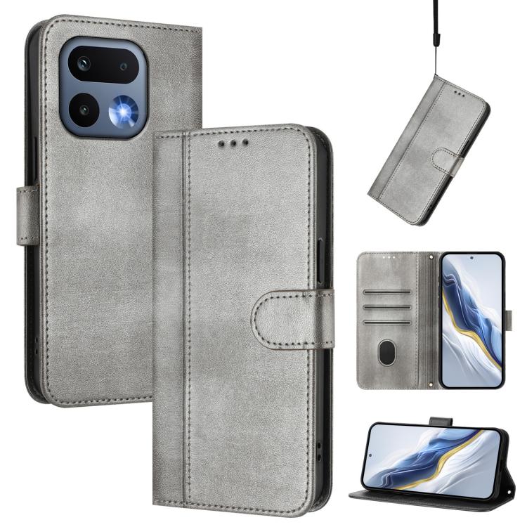Line Splicing Buckle Retro Leather Phone Case, For Realme 16 5G Global, For Realme 16 Pro+ 5G Global, For Realme 16 Pro 5G Global, For Realme C71 4G India / Note 70 4G, For Realme C85 5G / 15x 5G India, For Realme P4 Pro 5G