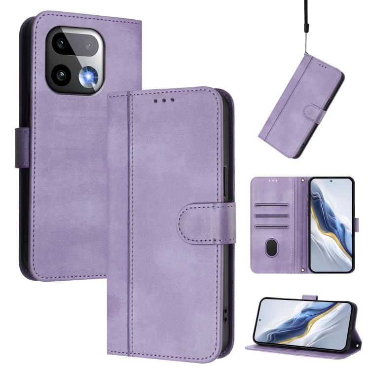 Line Splicing Buckle Retro Leather Phone Case, For Realme 16 5G Global, For Realme 16 Pro+ 5G Global, For Realme 16 Pro 5G Global, For Realme C71 4G India / Note 70 4G, For Realme C85 5G / 15x 5G India, For Realme P4 Pro 5G