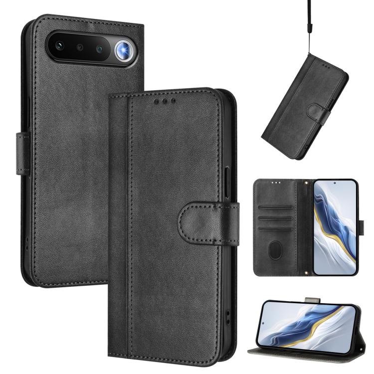 Line Splicing Buckle Retro Leather Phone Case, For Realme 16 5G Global, For Realme 16 Pro+ 5G Global, For Realme 16 Pro 5G Global, For Realme C71 4G India / Note 70 4G, For Realme C85 5G / 15x 5G India, For Realme P4 Pro 5G