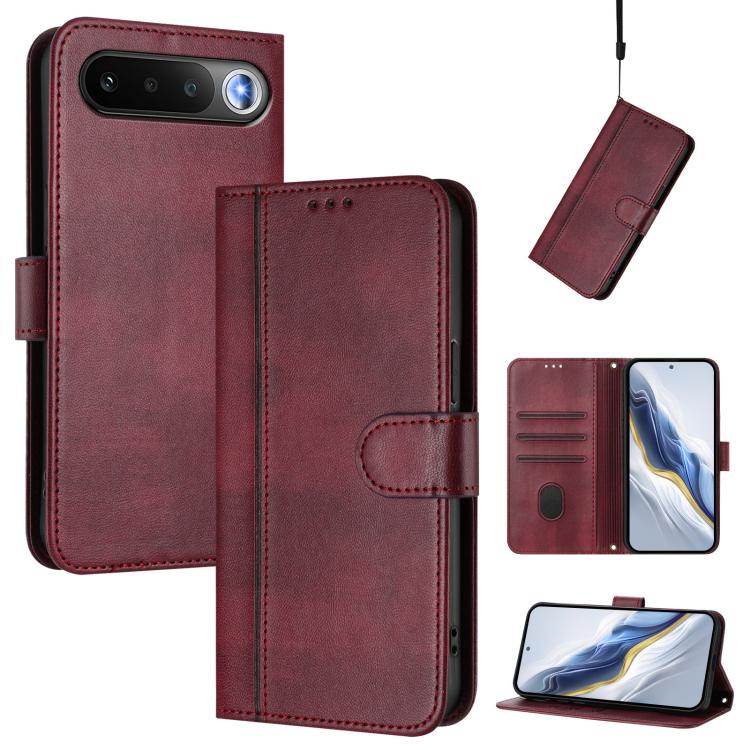 Line Splicing Buckle Retro Leather Phone Case, For Realme 16 5G Global, For Realme 16 Pro+ 5G Global, For Realme 16 Pro 5G Global, For Realme C71 4G India / Note 70 4G, For Realme C85 5G / 15x 5G India, For Realme P4 Pro 5G