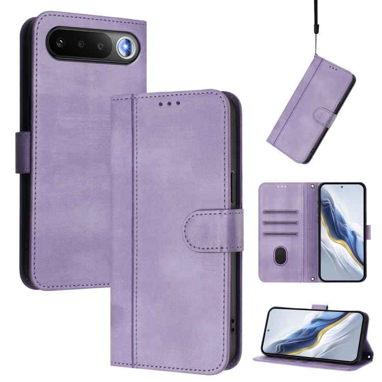 Line Splicing Buckle Retro Leather Phone Case, For Realme 16 5G Global, For Realme 16 Pro+ 5G Global, For Realme 16 Pro 5G Global, For Realme C71 4G India / Note 70 4G, For Realme C85 5G / 15x 5G India, For Realme P4 Pro 5G