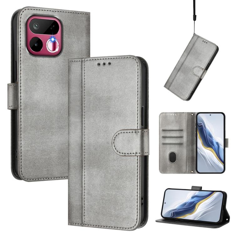 Line Splicing Buckle Retro Leather Phone Case, For Realme P4x 5G / OnePlus Nord CE6 Lite, For Realme 16T 5G Global, For Realme C100 5G, For Realme P4 Power 5G, For Realme Note 80 4G Global, For Realme C83 5G India