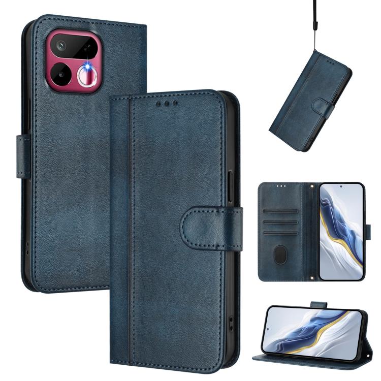Line Splicing Buckle Retro Leather Phone Case, For Realme P4x 5G / OnePlus Nord CE6 Lite, For Realme 16T 5G Global, For Realme C100 5G, For Realme P4 Power 5G, For Realme Note 80 4G Global, For Realme C83 5G India
