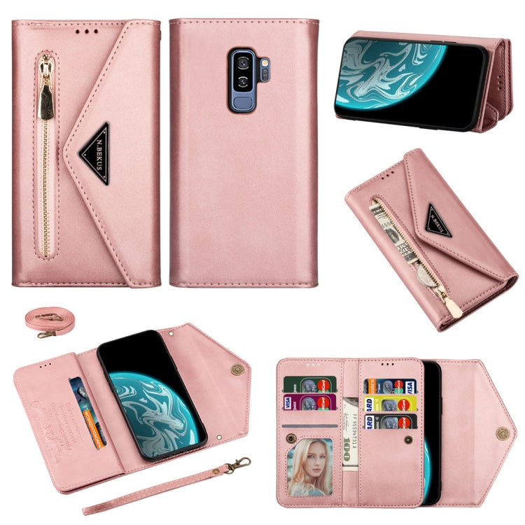 Skin Feel Zipper Horizontal Flip Leather Case with Holder & Card Slots & Photo Frame & Lanyard & Long Rope, For Samsung Galaxy A6 (2018), For Samsung Galaxy A7 (2018) / A750, For Samsung Galaxy J4 (2018), For Samsung Galaxy J7 (2018)                   ...