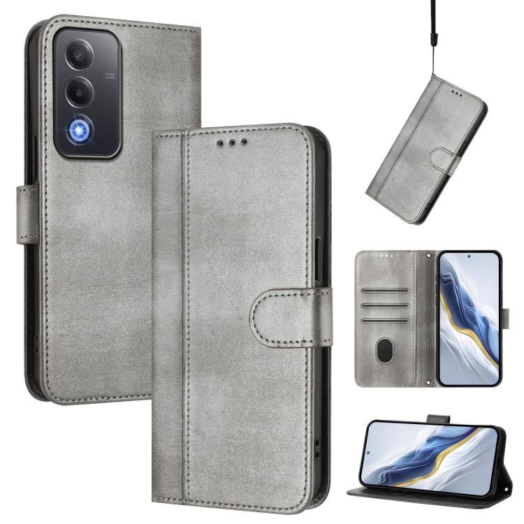 Line Splicing Buckle Retro Leather Phone Case, For OPPO A5 Pro 5G Global, For OPPO Reno13 Pro 5G Global, For OPPO Reno13 5G Global, For OPPO A3x 5G / 4G India / A3 4G / 5G, For OPPO Find X8 5G, For OPPO A3 Pro 5G Global / India / A80 5G EU