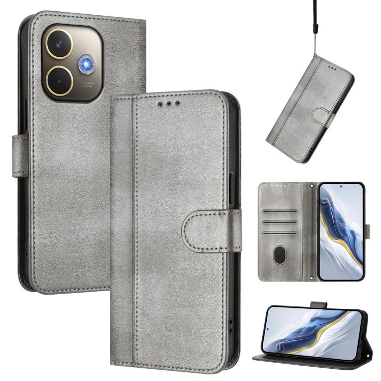 Line Splicing Buckle Retro Leather Phone Case, For OPPO A5 Pro 5G Global, For OPPO Reno13 Pro 5G Global, For OPPO Reno13 5G Global, For OPPO A3x 5G / 4G India / A3 4G / 5G, For OPPO Find X8 5G, For OPPO A3 Pro 5G Global / India / A80 5G EU