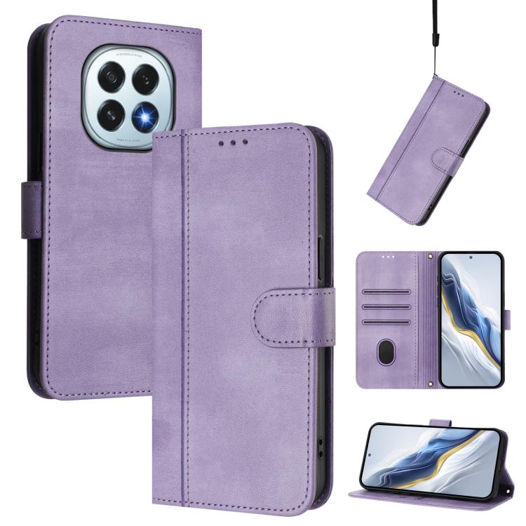 Line Splicing Buckle Retro Leather Phone Case, For OPPO Reno14 Pro Global, For OPPO Reno14 Global, For OPPO Find X8s+ 5G, For OPPO Find X8s 5G, For OPPO Find X8 Ultra 5G, For OPPO F29 5G Global
