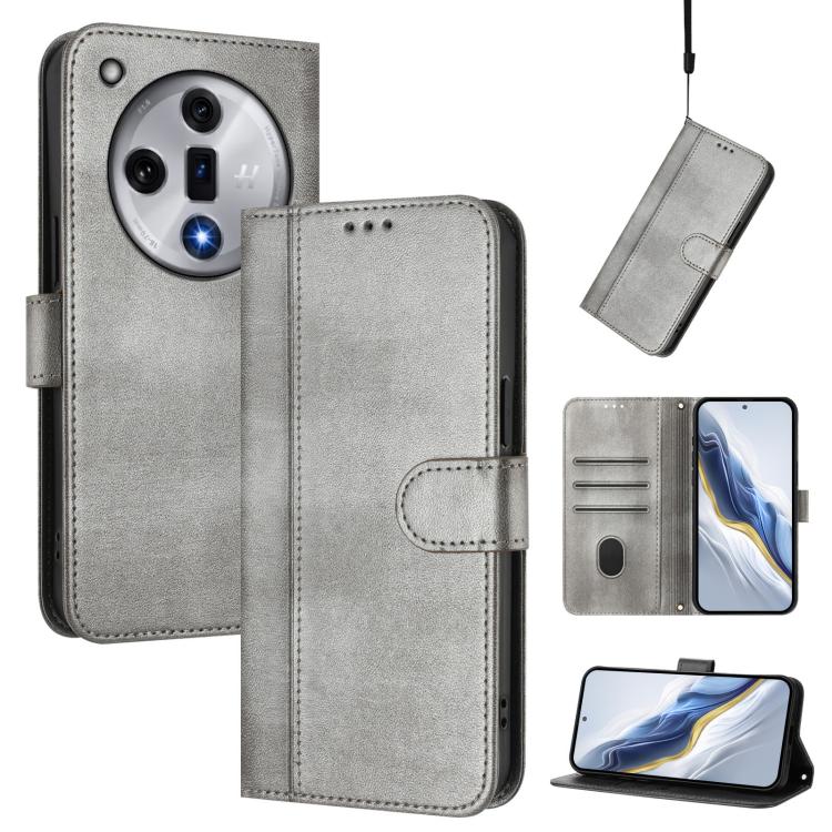 Line Splicing Buckle Retro Leather Phone Case, For OPPO Reno11 F 5G Global / F25 Pro 5G India, For OPPO Find X7, For OPPO Reno11 5G Global, For OPPO Reno11 Pro 5G Global, For OPPO Find X7 Ultra, For OPPO A38 4G / A18 4G Global