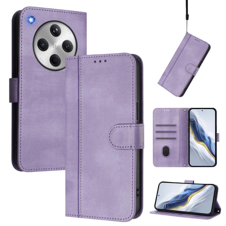 Line Splicing Buckle Retro Leather Phone Case, For OPPO A5 Pro 5G Global, For OPPO Reno13 Pro 5G Global, For OPPO Reno13 5G Global, For OPPO A3x 5G / 4G India / A3 4G / 5G, For OPPO Find X8 5G, For OPPO A3 Pro 5G Global / India / A80 5G EU