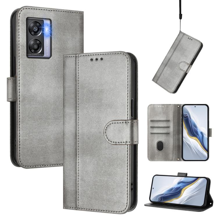 Line Splicing Buckle Retro Leather Phone Case, For OPPO A57 4G / A77 4G / A57s 4G Global, For OPPO Reno9 5G / Reno9 Pro 5G, For OPPO A17 4G / A17k, For OPPO K10 5G Global / A77 5G, For OPPO Reno8 Pro 5G Global, For OPPO Reno8 5G
