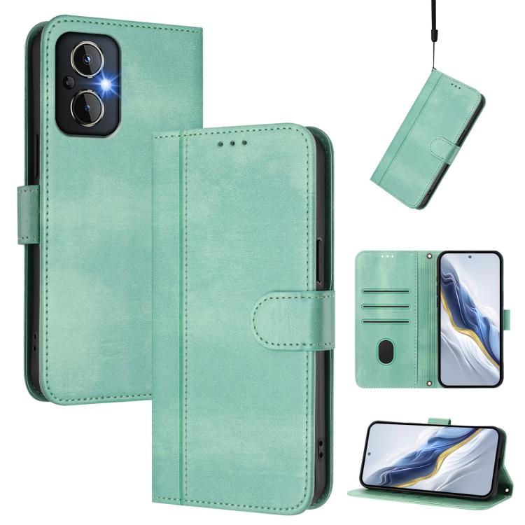 Line Splicing Buckle Retro Leather Phone Case, For OPPO A78 5G Global / A1x 5G, For OPPO Reno8 T 4G Global, For OPPO Find X6 Pro 5G, For OPPO Find X6 5G, For OPPO A1 Pro 5G / Reno8 T 5G Global, For OPPO Reno8 4G / Reno7 4G Global