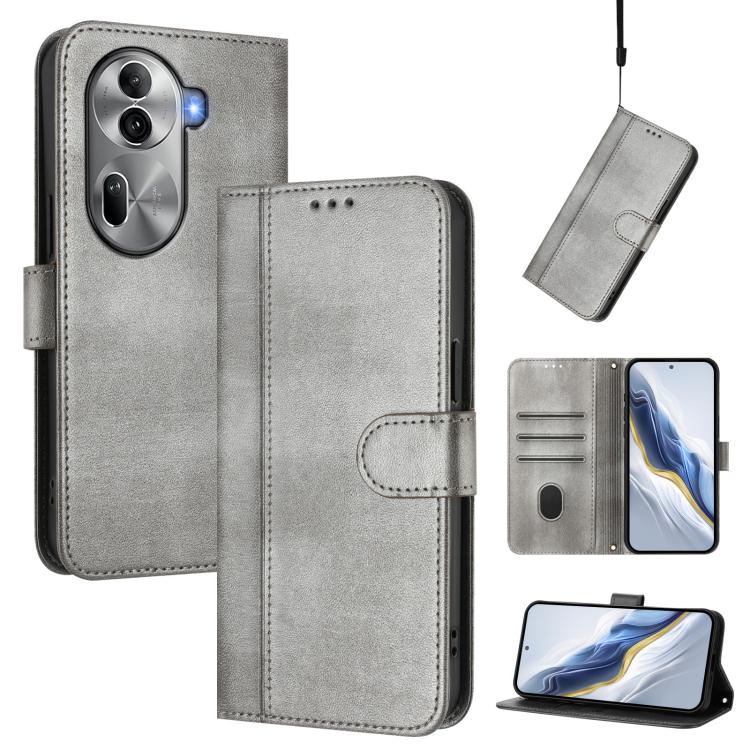 Line Splicing Buckle Retro Leather Phone Case, For OPPO Reno11 F 5G Global / F25 Pro 5G India, For OPPO Find X7, For OPPO Reno11 5G Global, For OPPO Reno11 Pro 5G Global, For OPPO Find X7 Ultra, For OPPO A38 4G / A18 4G Global