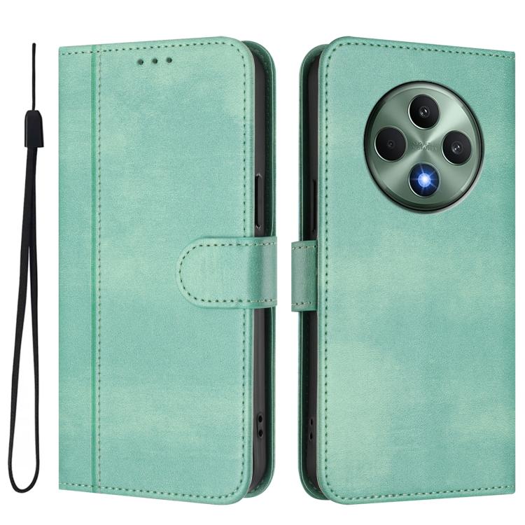 Line Splicing Buckle Retro Leather Phone Case, For OPPO Reno12 F 5G / 4G / F27 5G India, For OPPO K12x 5G Global, For OPPO Reno12 Pro 5G Global, For OPPO Reno12 5G Global, For OPPO A2 Pro 5G / F27 Pro 5G, For OPPO A60 4G Global