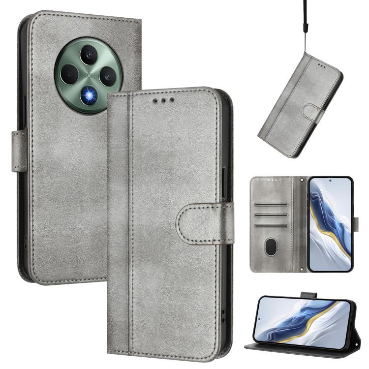 Line Splicing Buckle Retro Leather Phone Case, For OPPO Reno12 F 5G / 4G / F27 5G India, For OPPO K12x 5G Global, For OPPO Reno12 Pro 5G Global, For OPPO Reno12 5G Global, For OPPO A2 Pro 5G / F27 Pro 5G, For OPPO A60 4G Global