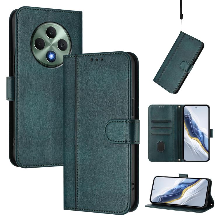 Line Splicing Buckle Retro Leather Phone Case, For OPPO Reno12 F 5G / 4G / F27 5G India, For OPPO K12x 5G Global, For OPPO Reno12 Pro 5G Global, For OPPO Reno12 5G Global, For OPPO A2 Pro 5G / F27 Pro 5G, For OPPO A60 4G Global