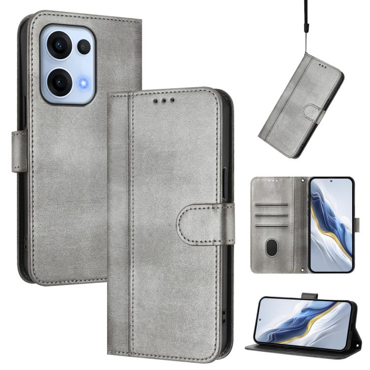 Line Splicing Buckle Retro Leather Phone Case, For OPPO A5 Pro 5G Global, For OPPO Reno13 Pro 5G Global, For OPPO Reno13 5G Global, For OPPO A3x 5G / 4G India / A3 4G / 5G, For OPPO Find X8 5G, For OPPO A3 Pro 5G Global / India / A80 5G EU