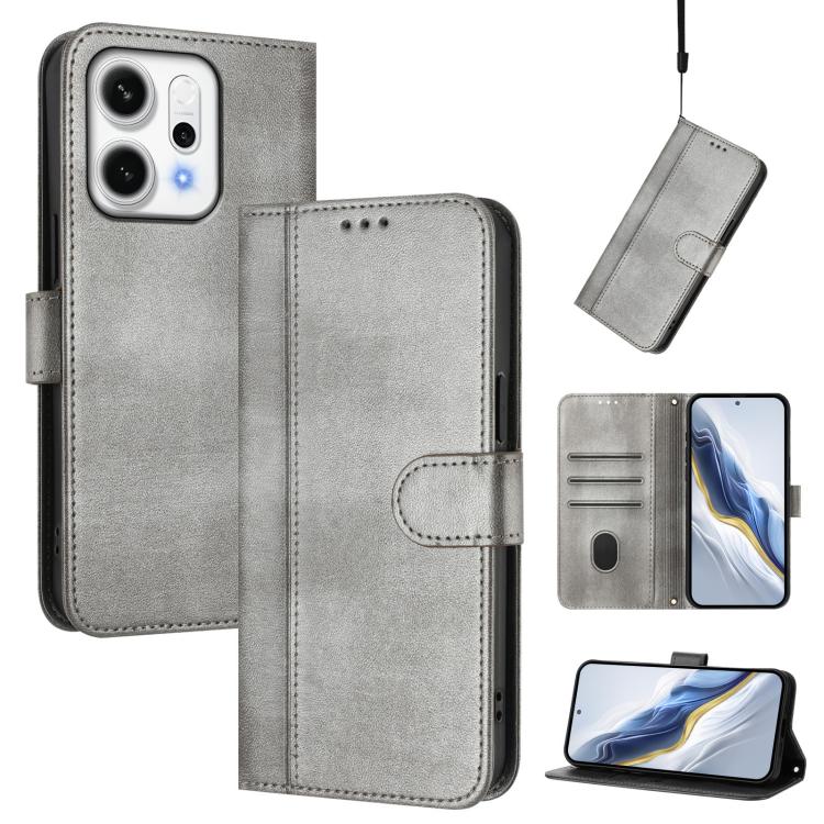 Line Splicing Buckle Retro Leather Phone Case, For OPPO Reno14 Pro Global, For OPPO Reno14 Global, For OPPO Find X8s+ 5G, For OPPO Find X8s 5G, For OPPO Find X8 Ultra 5G, For OPPO F29 5G Global