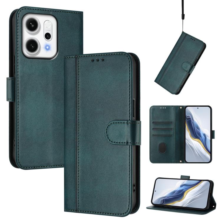 Line Splicing Buckle Retro Leather Phone Case, For OPPO Reno14 Pro Global, For OPPO Reno14 Global, For OPPO Find X8s+ 5G, For OPPO Find X8s 5G, For OPPO Find X8 Ultra 5G, For OPPO F29 5G Global